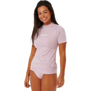 2023 Rip Curl Mujer Classic Surf Camiseta de manga corta 15HWRV - Lila